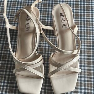 Aldo Beige Strappy Heels for Women